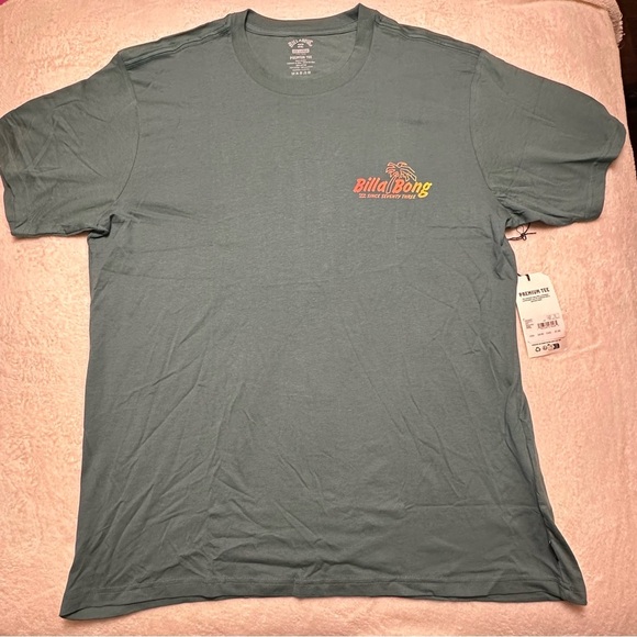 Billabong Men's Lounge Short Sleeve Graphic Tee Shirt Size XX Large Green NWT - Picture 12 of 12